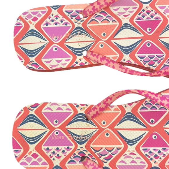 Vera Bradley Flip Flop Sandals Size Large - Picture 3 of 4